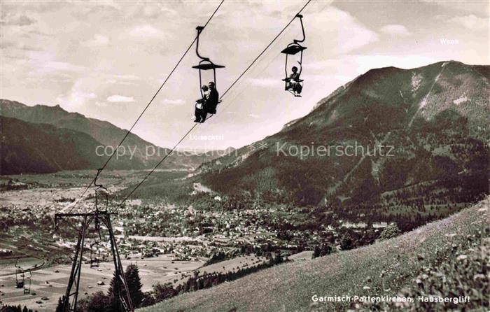 Sessellift Chairlift Telesiege Garmisch Partenkichen Hausgebirg