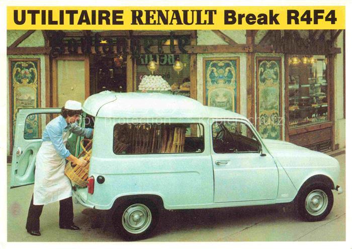 RENAULT Autos Cars Voitures-- Break E4F4 Baeckerei