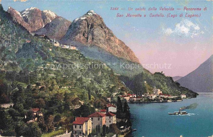 San Mamete  Cressogno Lago di Lugano TI Valsolda San-Mamette Castello Lago-di-Lu