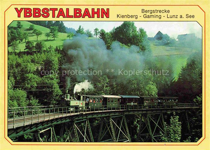 Gaming Niederoesterreich AT Ybbstalbahn Schmalspurbahn Dampflokomotive Huehnerne