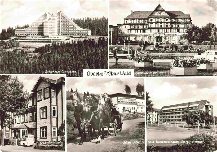 Oberhof Thueringen Interhotel-Panorama Ernst-Thaelmann-Haus FDGB-Ferienheim Scha