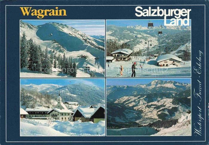 Wagrain 900m Salzburg Pinzgau AT Wintersport Skigebiet Schnee Sessellift Bergbah