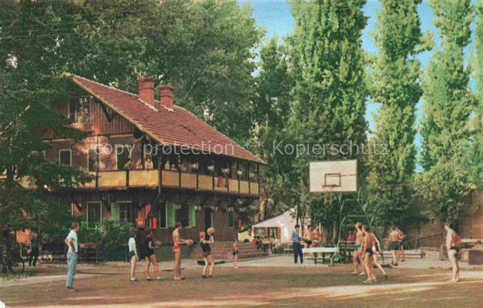 TIMISOARA RO Baza-sportiva Sportanlage Basketball-Platz Tischtennisplatten Holzh
