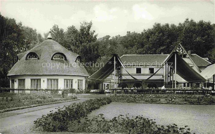 Miskolctapolca Bad MISCOLC HU Anna-szallo Anna-etterem Reetdach Rundbau Restaura