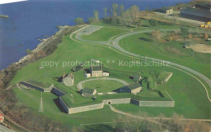 Oswego New York USA Fort-Ontario Historic-Site Luftaufnahme Festung Erdwall Lake