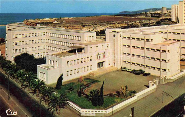ORAN Algerie Lycee-Colonel-Lotfi Schule Mittelmeer Palmen Verwaltungsgebaeude Au