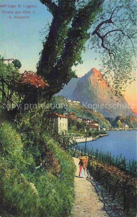 San Mamete Cressogno Lago di Lugano TI Lago-di-Lugano Strada-per-Oria San-Mamet