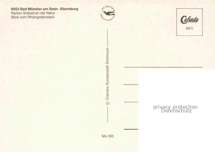 Bad Muenster am Stein Ebernburg Rheinland-Pfalz Radon-Solbad Nahe Rheingrafenste – Bild 2