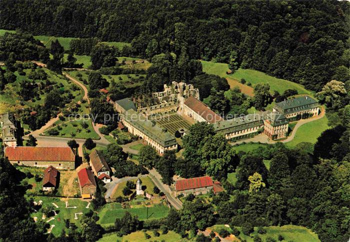 Arnsburg Lich GIEssEN Hessen Kloster-Arnsburg Ruine Klosteranlage Luftbild Wald