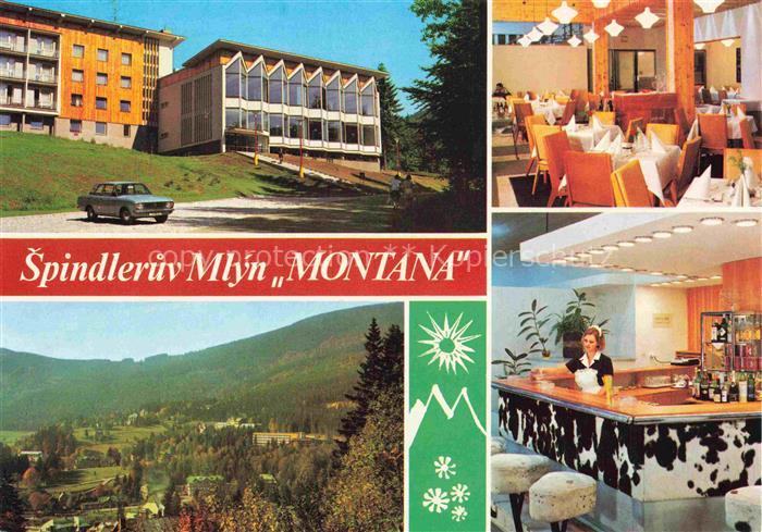 Spindlermuehle Spindleruv Mlyn CZ Hotel-Montana Interhotel Speisesaal Bar Talbli