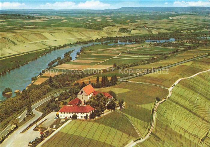 Volkach Vogelsburg-bei-Volkach Main Weinberge Kloster Luftaufnahme Felder