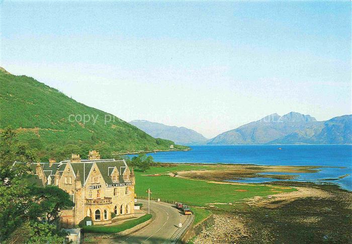 Ballachulish Argyll Scotland UK Ballachulish-Hotel Loch-Linnhe Ardgour-Hills Fjo