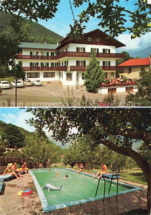 Morter Vinschgau Val Venosta IT Hotel-Pension-Krone Vinschgau Martelltal Pool Be