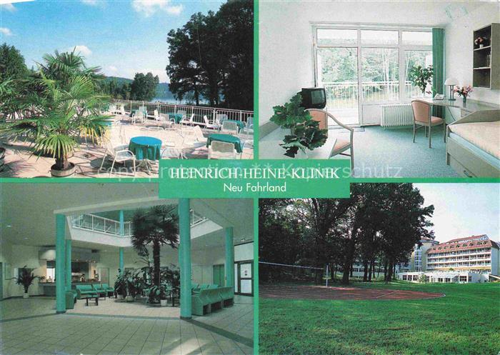 Fahrland Heinrich-Heine-Klinik Terrasse Zimmer Lobby Sportplatz Rehabilitationsk