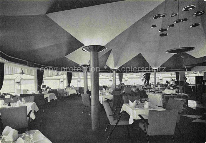 KoeLN  RHEIN Die-Bastei Restaurant Rhein Speisesaal Designerdecke Gaststaette Ko