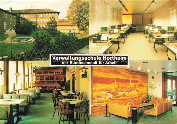 Northeim Niedersachsen Verwaltungsschule Schulgebaeude Computerraum Kantine Empf