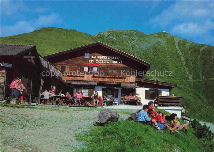 Sexten Sesto Suedtirol IT Hahnspielhuette Rifugio-Gallo-Cedrone Berghuette Wande
