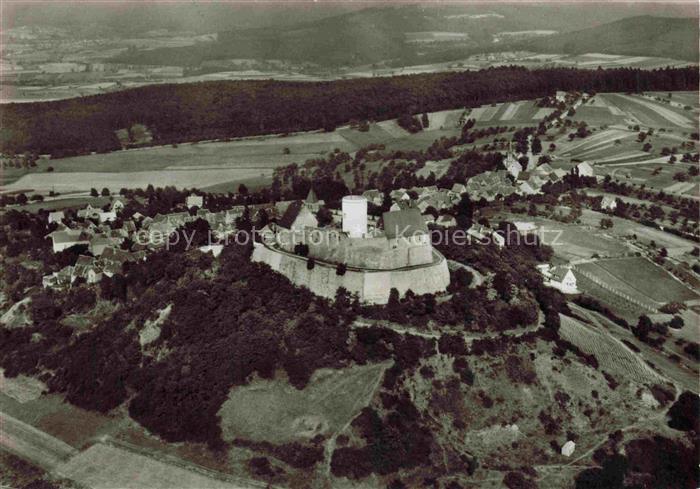 Veste Otzberg Odenwald Burg-Otzberg Odenwald Burganlage Fliegeraufnahme Turm Dor