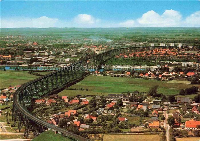 Rendsburg Schleswig-Holstein Hochbruecke Nord-Ostsee-Kanal Eisenbruecke Fliegera