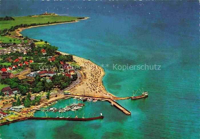 STRANDE Osteebad Schleswig-Holstein Seglerhafen Strand Ostsee Fliegeraufnahme Bo