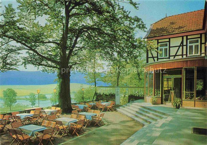 Reitling Koenigslutter am Elm Niedersachsen Gasthaus Reitling-im-Elm Terrasse Fa