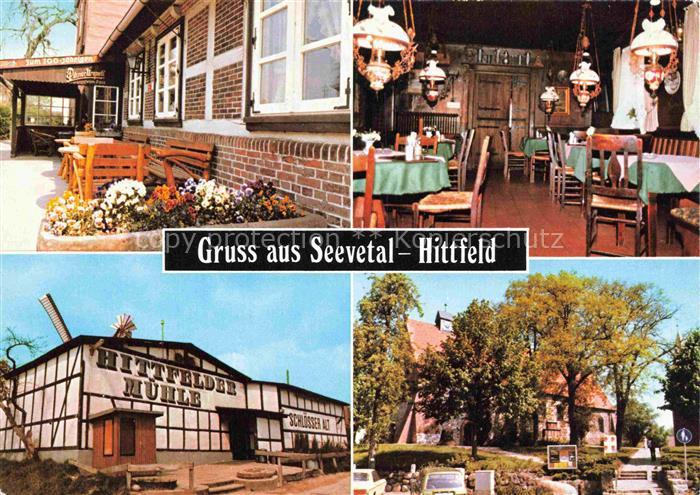 Seevetal Mehrbild Hittfelder-Muehle Gasthaus Gaststube Kirche Seevetal Fachwerkh
