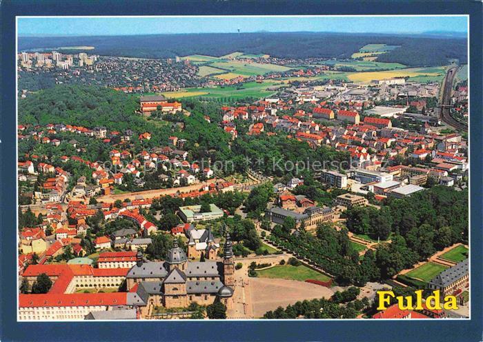 FULDA Hessen Luftaufnahme Dom Stadtpanorama Barockstadt Schloss Altstadt