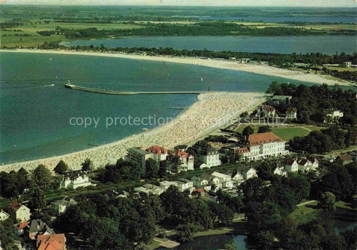 TRAVEMueNDE Ostseebad Luftaufnahme Strand Ostsee Hafen Strandpromenade Mole Bade