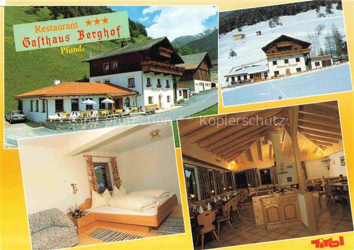 Pfunds Tirol AT Gasthaus-Berghof Restaurant Sommer Winter Zimmer Gaststube Alpen
