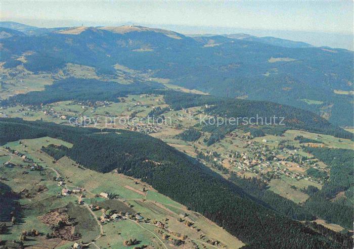 Falkau Altglashuetten Feldberg BW Feldberg Luftaufnahme Schwarzwald Tal Wald Doe