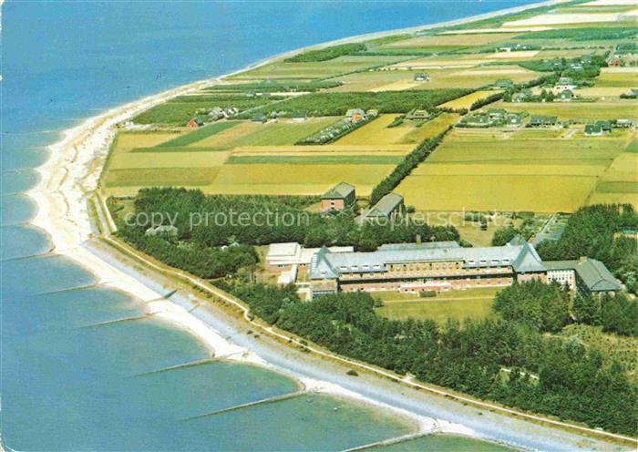 Utersum Insel Foehr Nordfriesland Schleswig-Holstein Foehr Nordsee Luftaufnahme