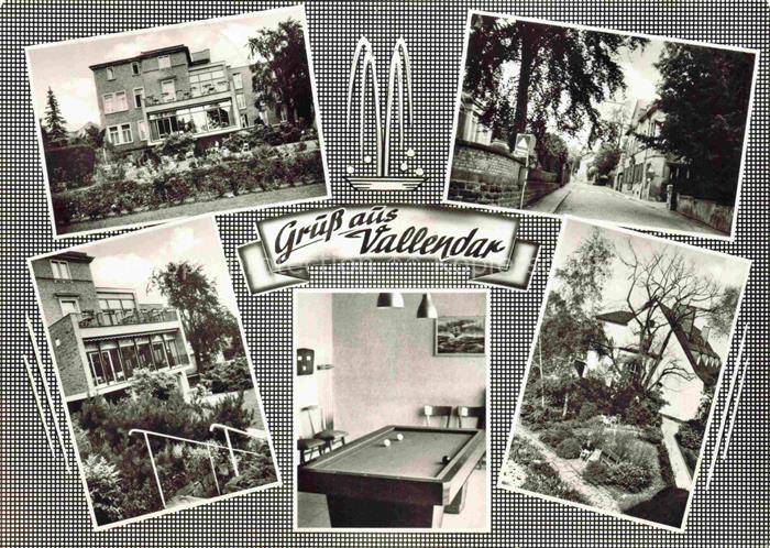 Vallendar Walter-Poppelreuter-Haus Gasse Villa Garten Billardtisch Mehrbildkarte