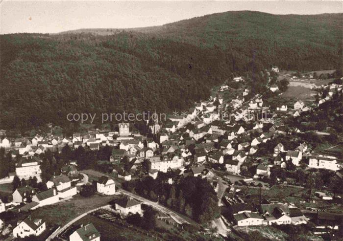 Schmitten  Taunus Hessen Schmitten Taunus Luftkurort Kirchturm Dorfansicht Wald