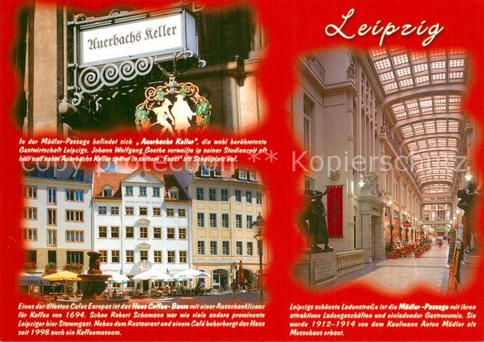 LEIPZIG Sachsen Auerbachs Keller Haus Coffee Baum Maedler Passage