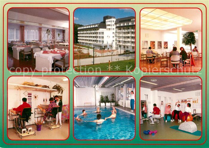 Berggiesshuebel Median Klinik Speisesaal Aufenthalsraum Hallenbad Gymnastikraum