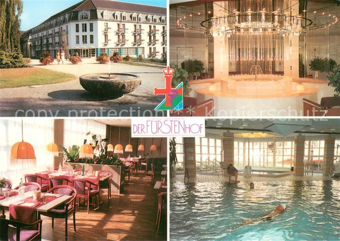 Bad Pyrmont Der Fuerstenhof Staatsbad Foyer Gastraum