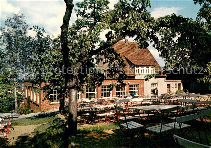 Esbeck Helmstedt Gasthaus Waldfrieden am Elm Gartenterrasse