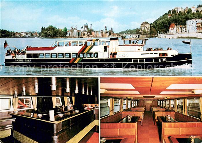PAssAU Bayern Fahrgastschiff Hohe Nau Inneres