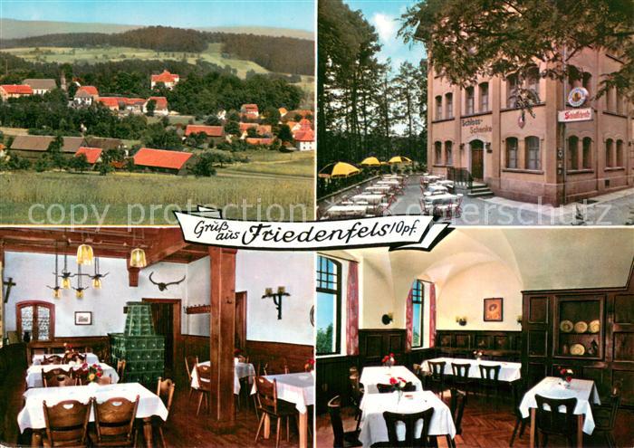 Friedenfels Hotel Schloss Schenke Pension Zeitler Gastraeume Panorama