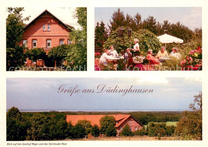 Duedinghausen Grafschaft Schaumburg Gasthof Meyer Terrasse Blick zum Steinhuder