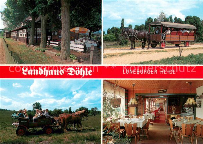 Doehle Landhaus Doehle Lueneburger Heide Pferdewagen Gastraum