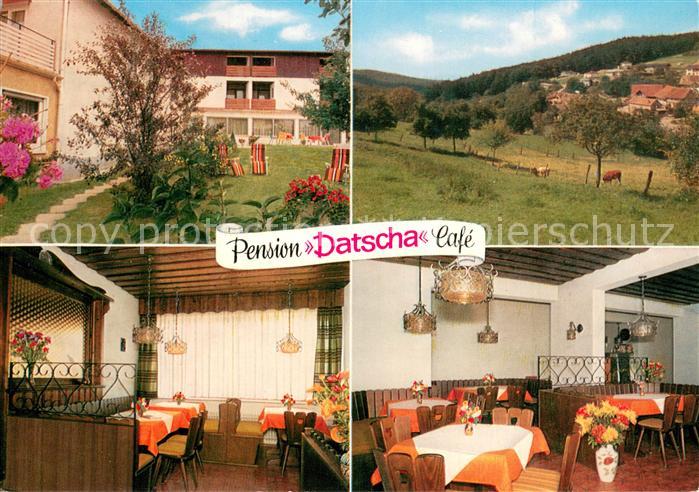 Hassenroth Pension Datscha Cafe Gastraeume Panorama