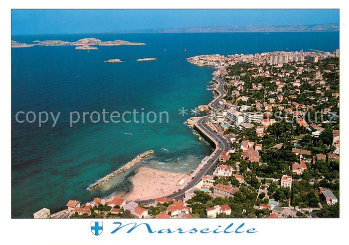 Marseille 13 La Corniche Vue aerienne