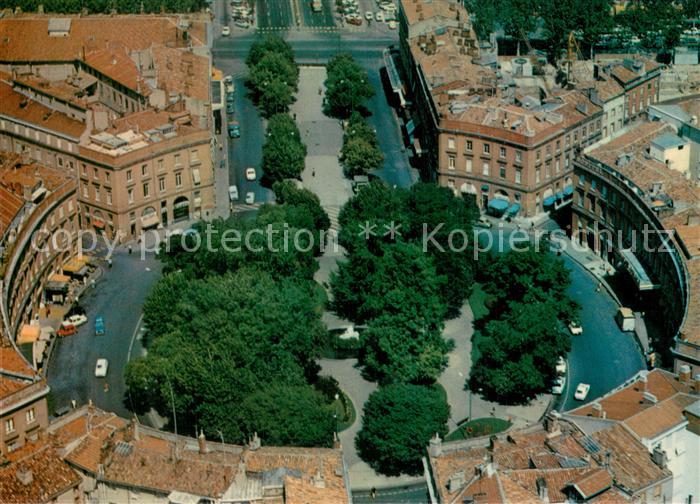 Toulouse 31 La place Wilson Les allees President Roosevelt Vue aerienne