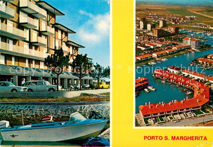 Porto Santa Margherita Veduta aerea e motoscafo in darsene