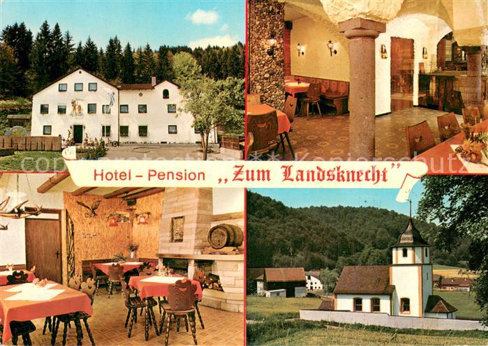 Schafhausen Titting Oberbayern Hotel Pension Zum Landsknecht Gastraeume Kirche