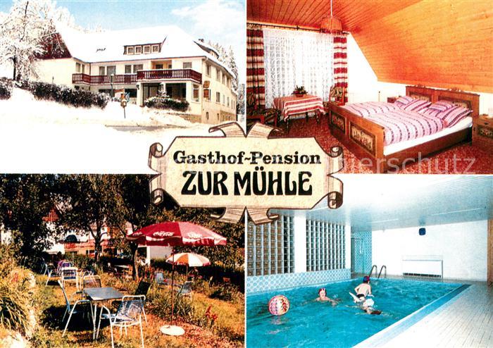 Schwarzenbach Wald Gasthof Pension Zur Muehle Zimmer Hallenbad Gartenterrasse