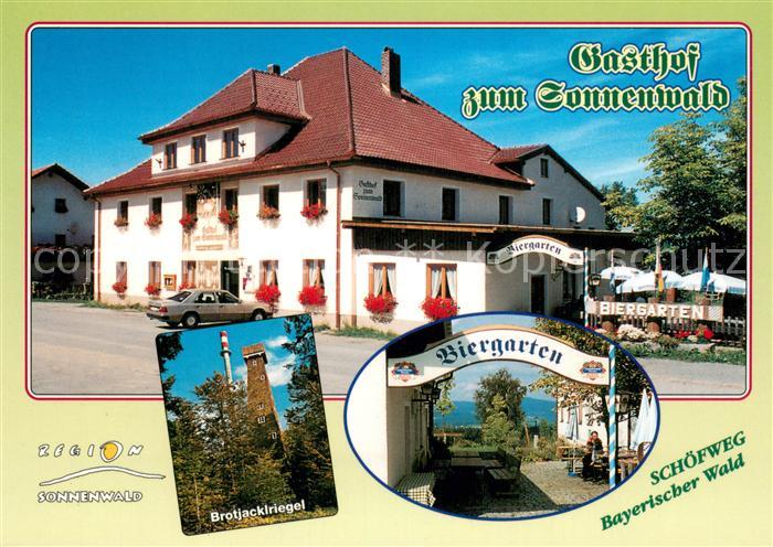 Schoefweg Gasthof zum Sonnenwald Brotjackenriegel Biergarten