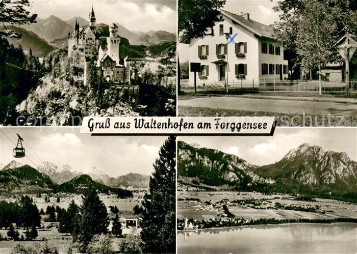 Waltenhofen Schwangau Schloss Schwangau Haus Sepp Seilbahn Panorama
