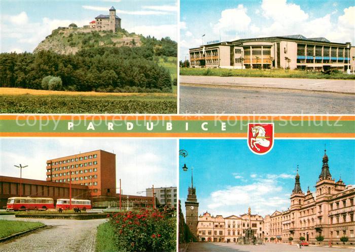 Pardubice Pardubitz CZ Kuneticka hora Pardubice Zimni stadion Nadrazi Pernstynov
